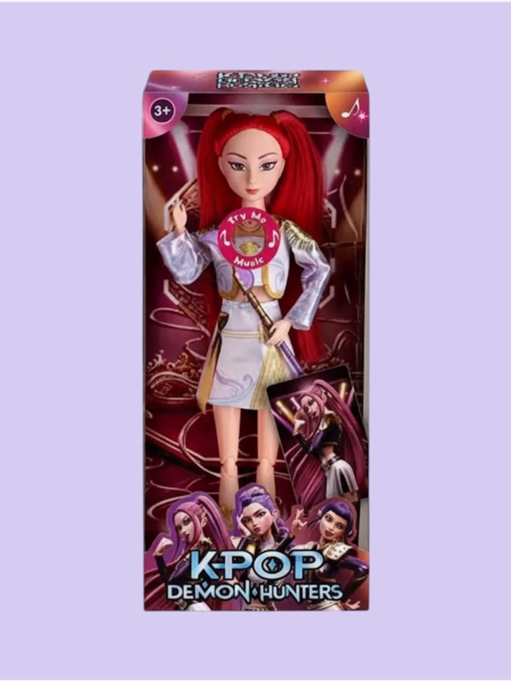 K-Pop Demon Hunters Red-Haired Music Doll - Brand Unknown